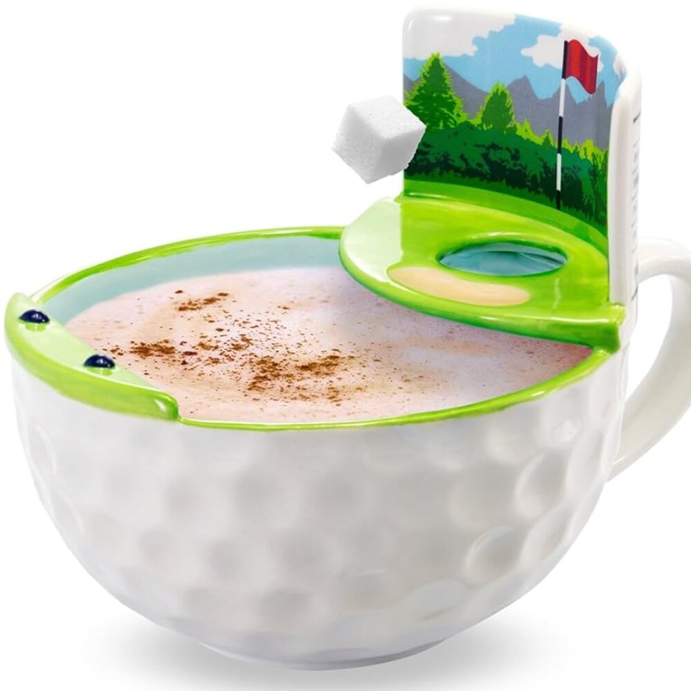 The Golf Mug With A Green, Funny Golf Gifts for Dad 16 oz NWT